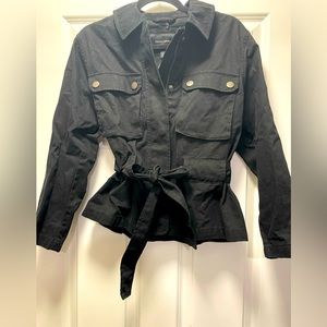 Banana Republic cinch waist cotton coat